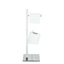 Ver imagem 2 de Papeleira de Chao Quadrada com Reserva L em Aco Inox - 4027