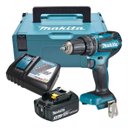 Ver imagem 1 de Parafusadeira/furadeira de Impacto Makita Dhp485rf1j com Bateria 18v 3.0ah Carregador Bivolt e Malet