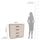 Ver imagem 3 de Cômoda 4 Gavetas Valência