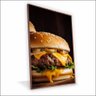 Quadro Hamburguer Canvas sem Vidro Tamanho-moldura 40x30 Baixa Cor Madeira - 1