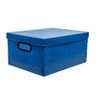 Caixa Organizadora Média Pp 38CmX29CmX18,5Cm Dello Azul 5Un - 1