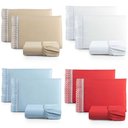 Ver imagem 1 de Kit Jogo de Cama Lençol Lese Queen 2 Peças com 4 Un. Cores 2 - 100% Algodão