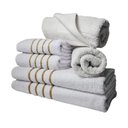 Ver imagem 2 de Jogo de Toalhas 12pcs - 4 Banhos 4 Rosto 4 Tapetes Branco