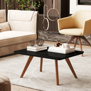 Ver imagem 1 de Mesa Centro Decoração Ambiente Sala Mdf Apoio Moderno:preto