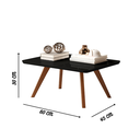 Ver imagem 3 de Mesa Centro Decoração Ambiente Sala Mdf Apoio Moderno:preto