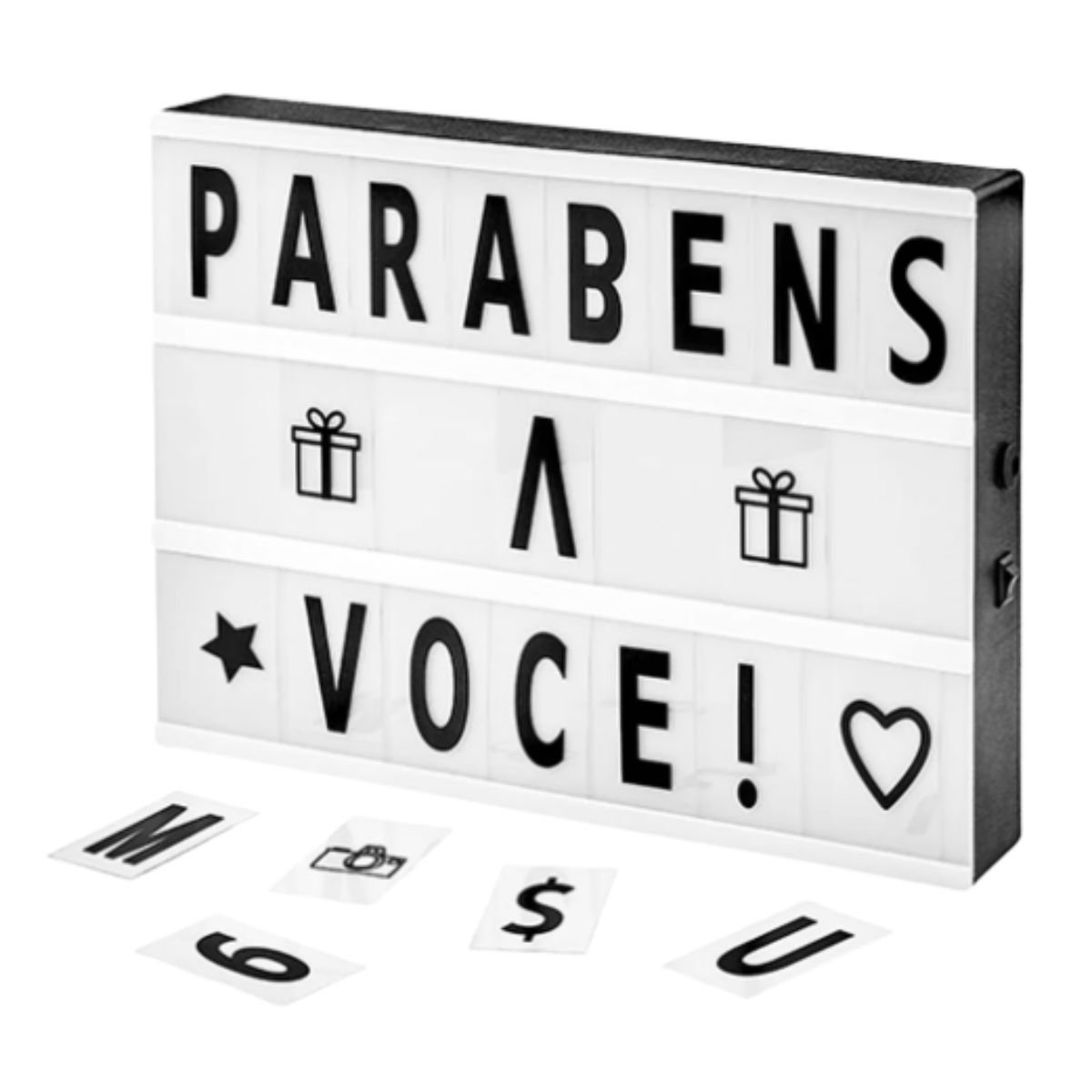 Painel Letreiro Luminoso Light Box Letras Símbolos - Western - 2