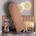 Ver imagem 2 de Kit 10 Placas Cabeceira Nuvem Estofada para Cama King - Módulo 20 Cm X 60 Cm:rosa