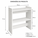 Ver imagem 5 de Mesinha Compacta Prateleira para Esmaltes Funcional Madeira