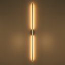 Ver imagem 4 de Arandela Led Linear 3000k 15w 100cm Alumínio Dourado Ar2109