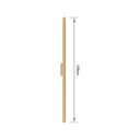 Ver imagem 5 de Arandela Led Linear 3000k 15w 100cm Alumínio Dourado Ar2109