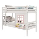Ver imagem 2 de Beliche Infantil com Janela Madeira Maciça Branco/ Rosa Housin