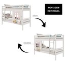 Ver imagem 5 de Beliche Infantil com Janela Madeira Maciça Branco/ Rosa Housin