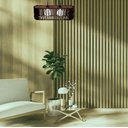 Ver imagem 4 de Luminária Pendente Veneza Modelo Ripado -:Marrom