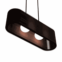 Ver imagem 2 de Luminária Pendente Veneza Modelo Ripado -:Marrom