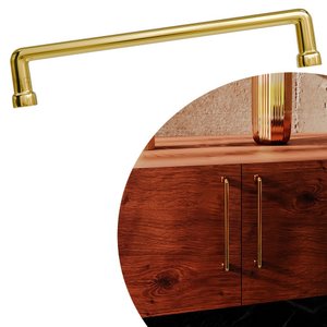 Puxador Norbello Il 1740 - Ouro Real - 96mm