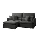 Ver imagem 2 de Sofá 3 Lugares Retrátil Reclinável 194cm Adams Linho K01 - D'rossi