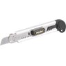 Estilete Largo 18mm Corpo Alumínio Com Guia Metálica Botão T - 1