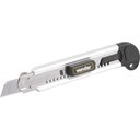 Ver imagem 1 de Estilete Largo 18mm Corpo Alumínio Com Guia Metálica Botão T