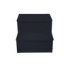 Escada Auxiliar 2 Degraus Preto Em Mdf - 1