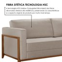 Ver imagem 6 de Sofá Living 4 Lugares Linho Bege Paris 234cm