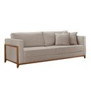 Ver imagem 3 de Sofá Living 4 Lugares Linho Bege Paris 234cm