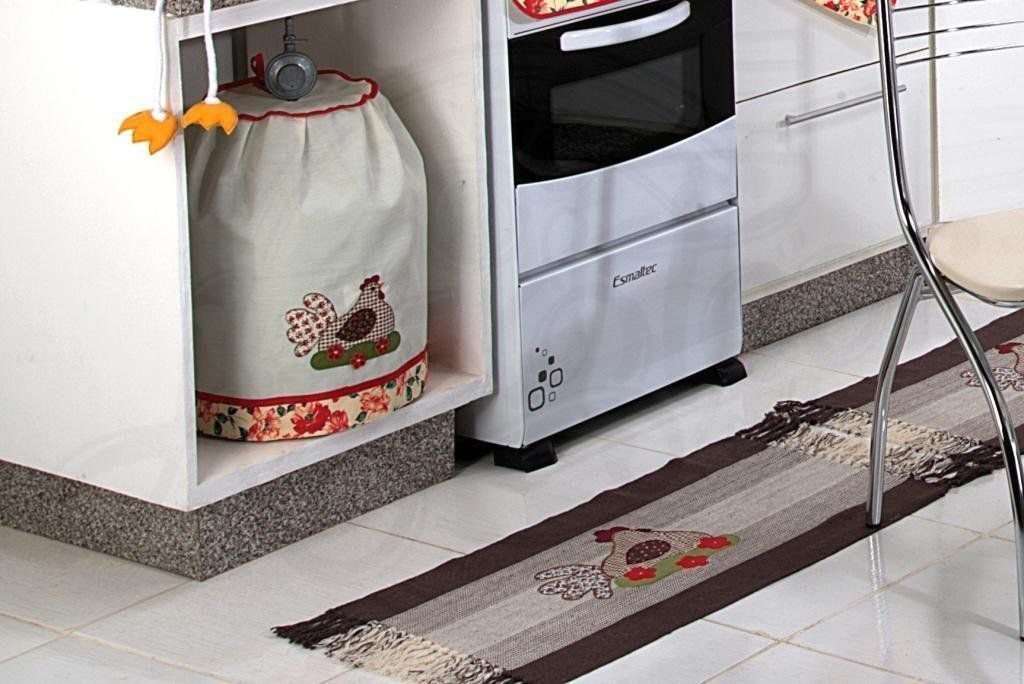 Itens para Cozinha em Patchwork - Galinha Florida Arte & Tear Capa de Galão - 20 Litros - 4