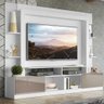 Estante Com Suporte Tv 65" E 2 Portas Oslo Multimóveis V3386 Branca/Lacca Fumê Branco/Lacca Fumê - 7