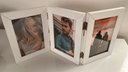 Ver imagem 1 de Porta Retrato Articulado Decorativo 10 X 15cm 3 Fotos