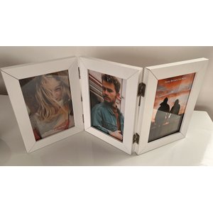 Porta Retrato Articulado Decorativo 10 X 15cm 3 Fotos