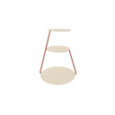 Ver imagem 1 de Mesa Lateral Industrial 3 Andares Cobre - Off White