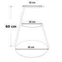 Ver imagem 3 de Mesa Lateral Industrial 3 Andares Cobre - Off White