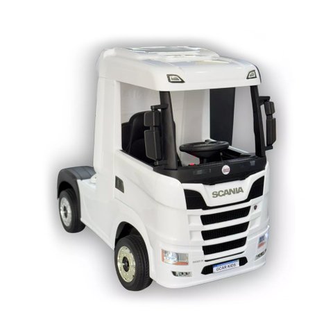 Carrinho Caminhão Elétrico Infantil 12v Truck Scania 4x4 com Controle Remoto
