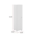 Ver imagem 5 de Armário Multiuso Lavanderia 36cm 2 Nichos 1 Porta Suelen Branco T02-D'Rossi