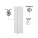 Ver imagem 4 de Armário Multiuso Lavanderia 36cm 2 Nichos 1 Porta Suelen Branco T02-D'Rossi