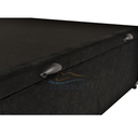 Ver imagem 3 de cama box baú casal suede preto  medida 138x188x42