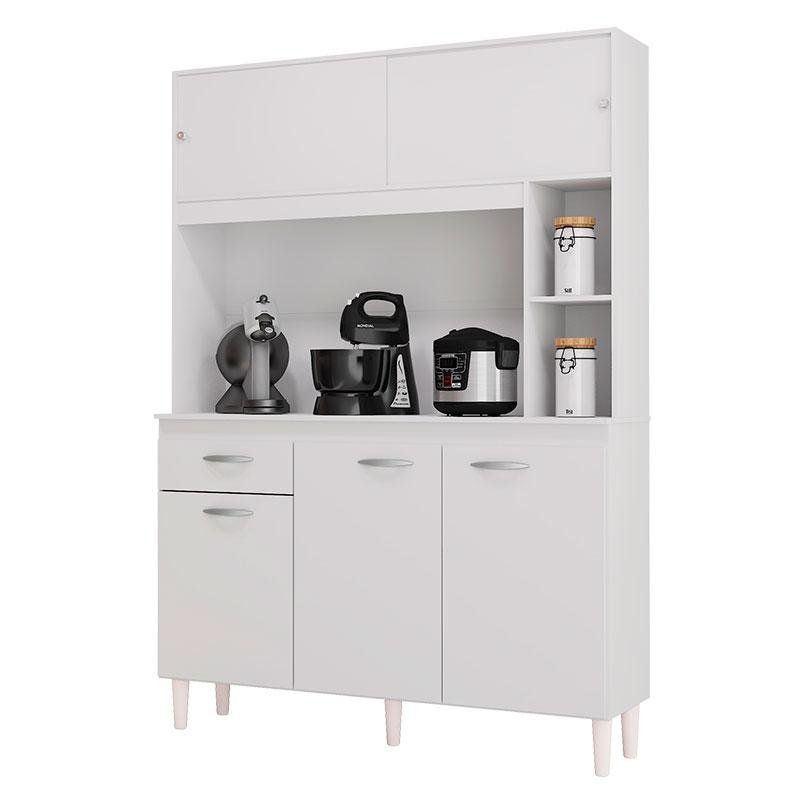 Cozinha Kit Duda 120 cm Branco – Poquema