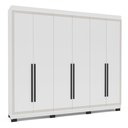 Ver imagem 2 de Guarda-Roupa 6 Portas 4 Gavetas Móveis Valência Branco