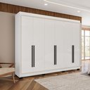 Ver imagem 1 de Guarda-Roupa 6 Portas 4 Gavetas Móveis Valência Branco