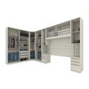 Ver imagem 3 de Quarto Casal Modulado Seletto 6 Peças (1 Ponte + 1 Closet Canto + 1 G Roupa 2ptas + 1 G Roupas