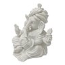 Escultura Ganesha Decorativo em Po de Marmore 16,5cm - 2