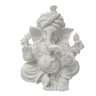 Escultura Ganesha Decorativo em Po de Marmore 16,5cm - 1
