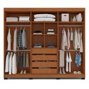 Ver imagem 6 de Guarda-Roupa 6 Portas 4 Gavetas Móveis Valência Azul/Freijó