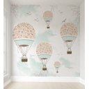 Ver imagem 1 de Papel de parede infantil balão rosa menina quarto de bebê PP09