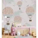 Ver imagem 3 de Papel de parede infantil balão rosa menina quarto de bebê PP09