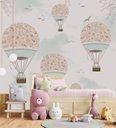 Ver imagem 3 de Papel de parede infantil balão rosa menina quarto de bebê PP09