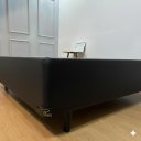 Ver imagem 3 de Cama Box King Bipartida 96 Diversas Cores (193x203x40):corino Preto/king