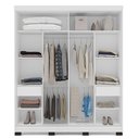 Ver imagem 6 de Guarda-Roupa 2 Portas de Correr 2 Gavetas Móveis Valência Branco