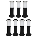 Ver imagem 1 de Poste Balizador Luminária Sítio Jardim 35cm Preto Kit 7