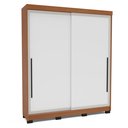 Ver imagem 2 de Guarda Roupa 2 Portas de Correr 2 Gavetas Móveis Valência Branco/Freijó