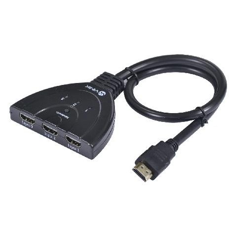 Switch Hdmi 3 Entradas e 1 Saída 1.3v com Suporte 3d e 1080p